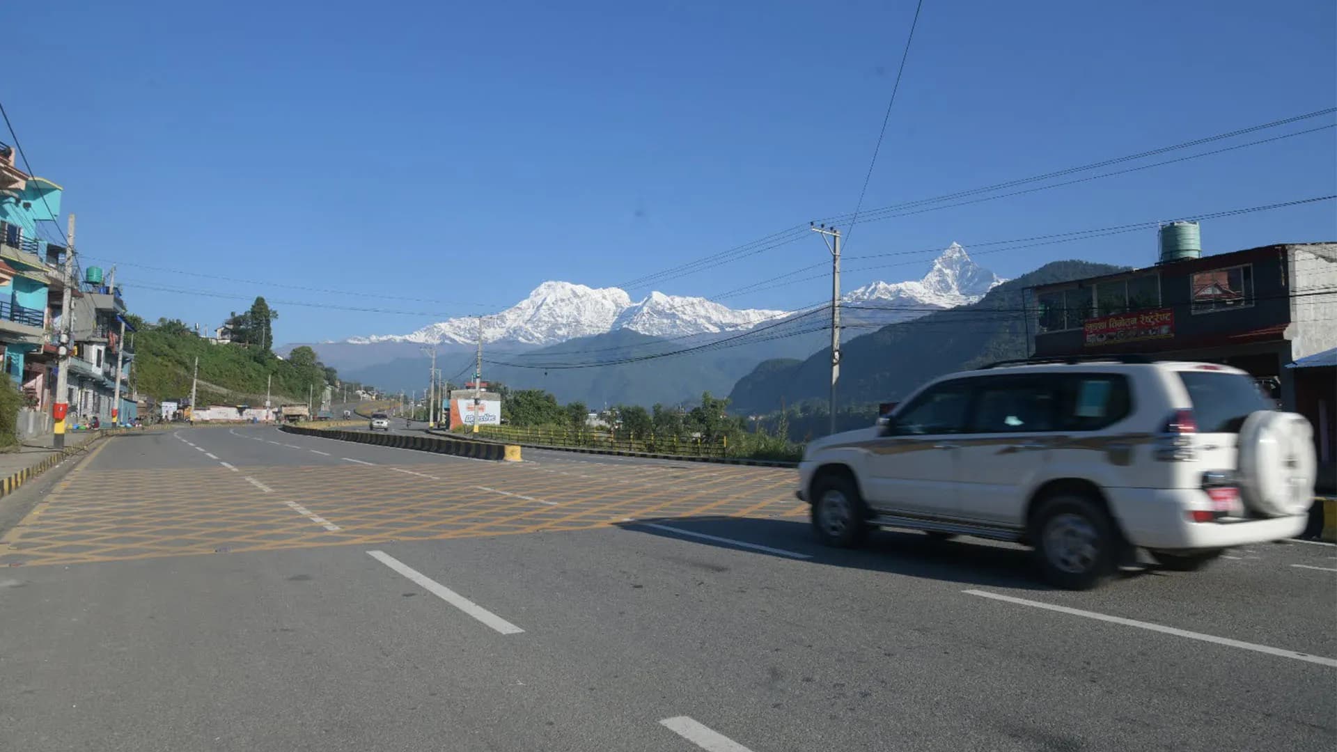 Scenic Pokhara valley on the Sonauli route