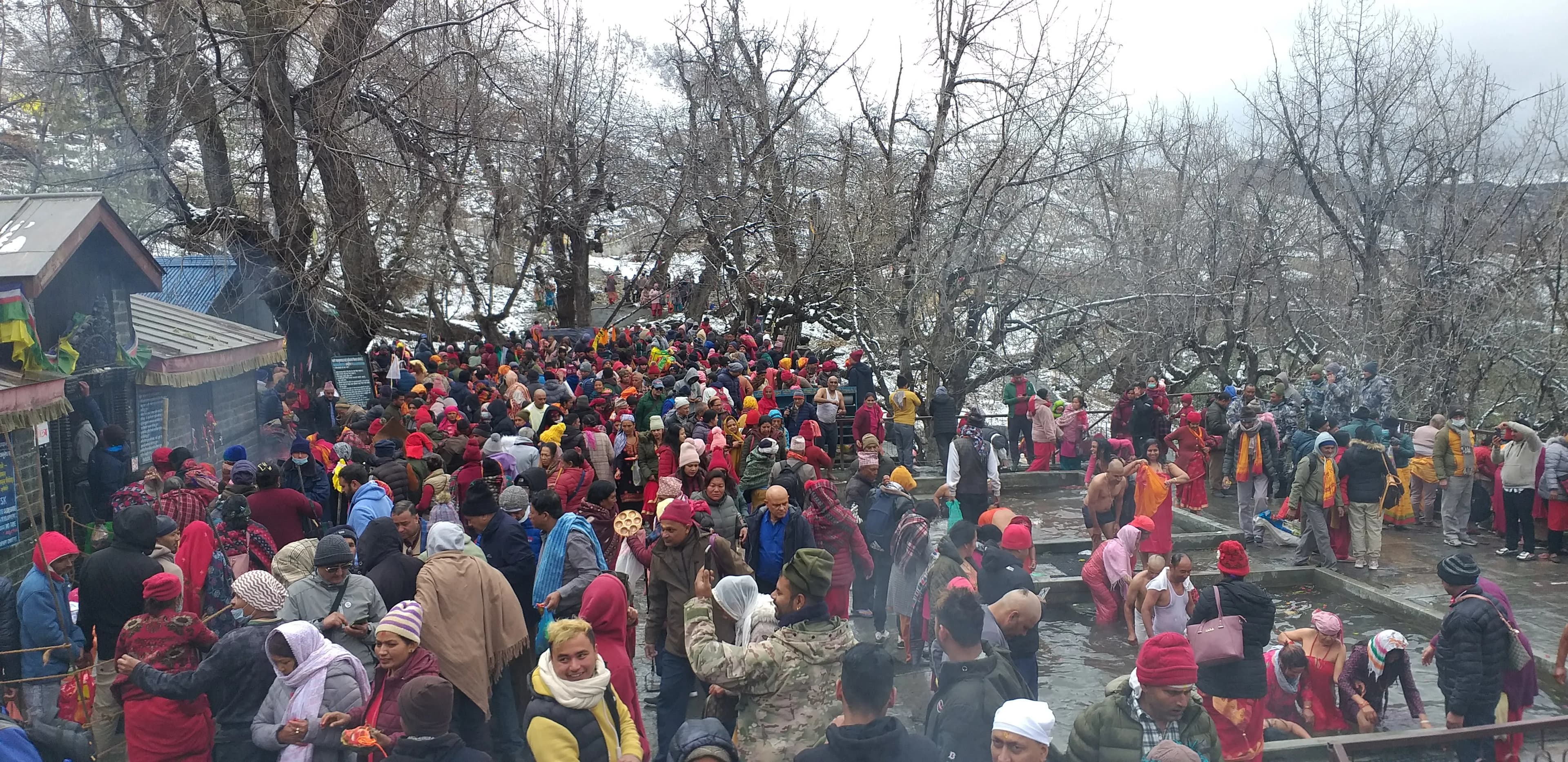 Devotees at Muktinath Temple