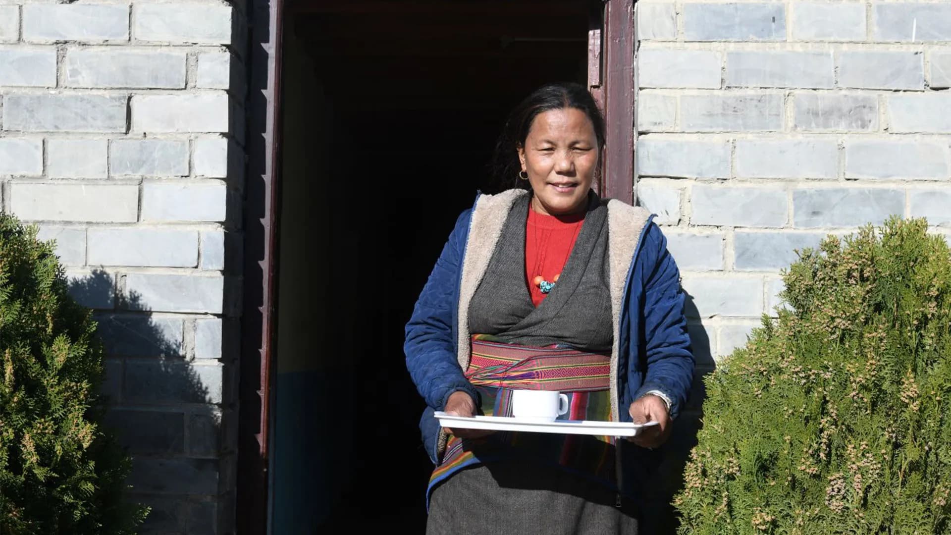 Tea at a Kagbeni lodge